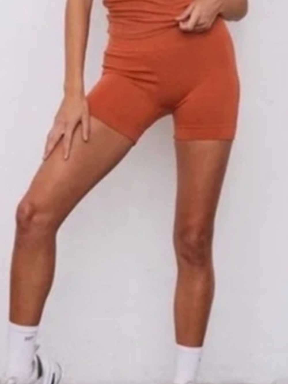 SET Active Sculptflex Biker Shorts in Orange in Small/Medium